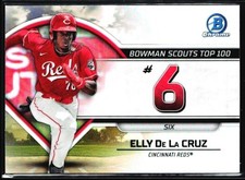 2023 Bowman Scouts’ Top 100 Refractor Elly De La Cruz Cincinnati Reds #BTP-6
