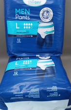 BOOTS STAY DRY MENS PANTS SIZE L (12 pants) NEW & SEALED x 2 packs
