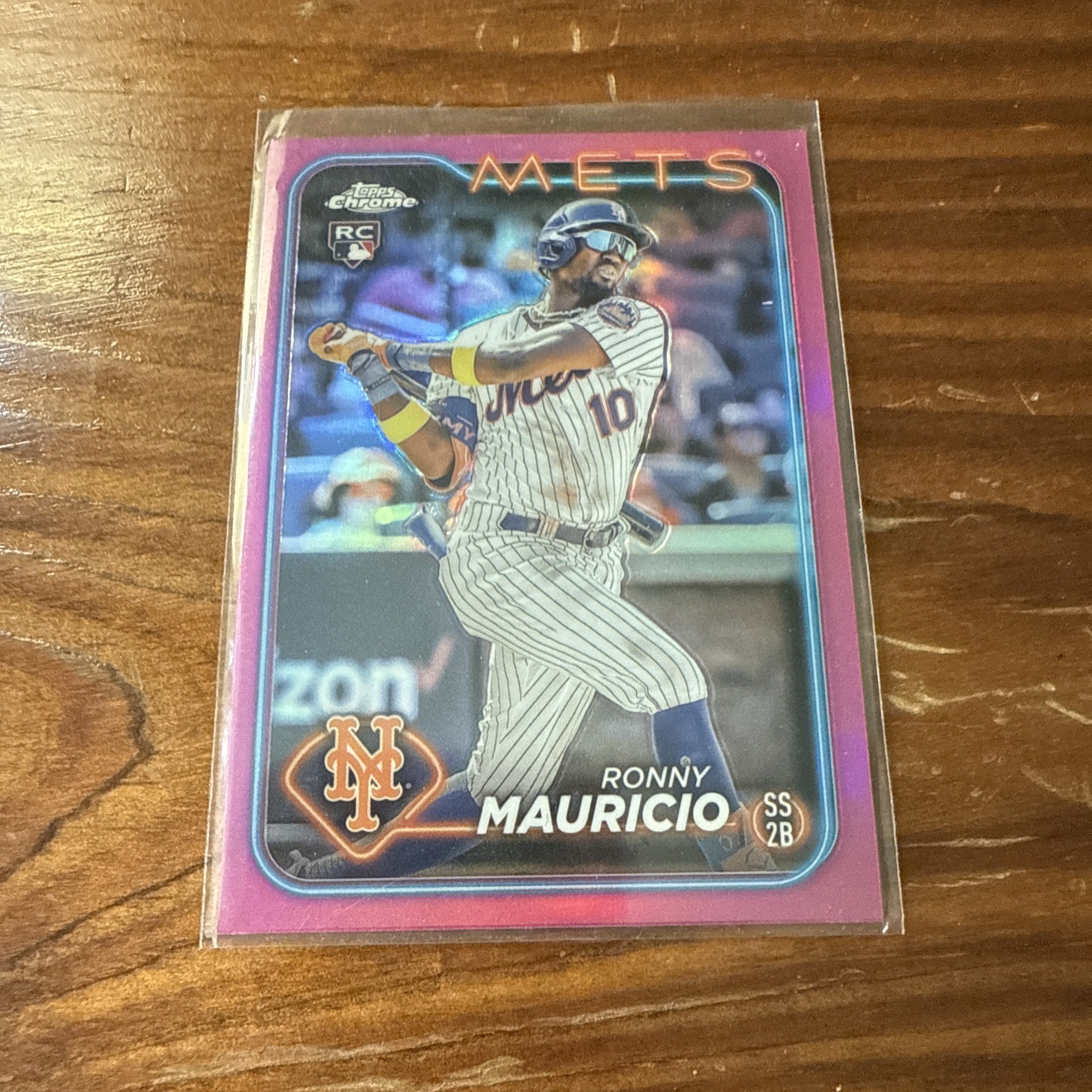 2024 Topps Chrome - Ronny Mauricio #28 Pink Refractor (RC)