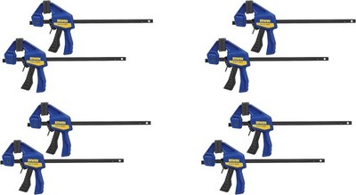 Quick Grip 530062 4-1/2'' Quick-Grip One-Handed Micro Bar Clamp 4 Count