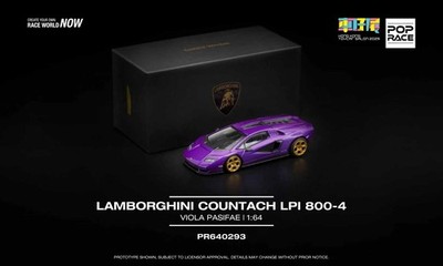 PopRace Lamborghini Countach LPI 800-4 Viola Pasifae Toycar Salon 2025 Exclusive