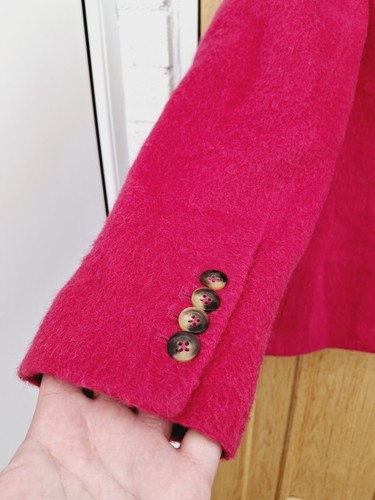 Boden Blazer Womens Size UK 14 Hot Pink Wool Blend Jacket Excellent Condition - Picture 7 of 12