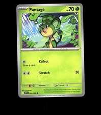 Pansage – 004/086 – Black Bolt – Near Mint Pokemon Card TCG