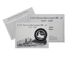 U.S.S. Nevada Battleship BB-36 1 oz .999 Silver Round Struck At Carson City Mint