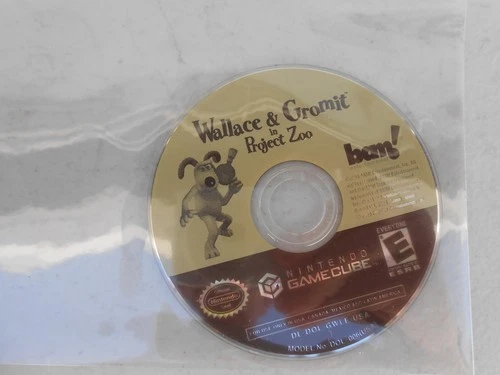 Wallace & Gromit in Project Zoo Nintendo GameCube Disc Only Cleaned & Polished