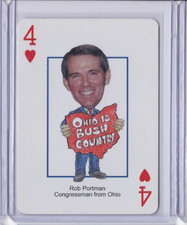 2004 Presidential Vote George Bush Playing Cards #4H ROB PORTMAN ID01.14