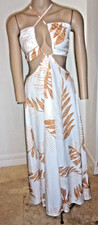 Shein Maxi Sun Dress Boho Backless 3 Piece Strappy Sexy Club Beachwear Size 6
