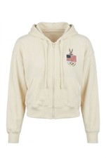 USA Olympic Girls Vintage 80s Full Zip Sweatshirt Size L