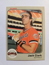 1983 FLEER JACK CLARK #256 NM