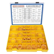 BUSY-CORNER 4C-8253 Seal O-Ring Kit, Silicone 90, Hydraulic Hose Fitting Orings,