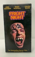 Fright Night VHS, 1985 Chris Sarandon Roddy McDowall Horror Movie Tape R-Rated