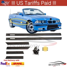 BODY SIDE MOLDING Door MOULDING TRIM for BMW 1992-1998 E36 M3 style Cabrio 2Door