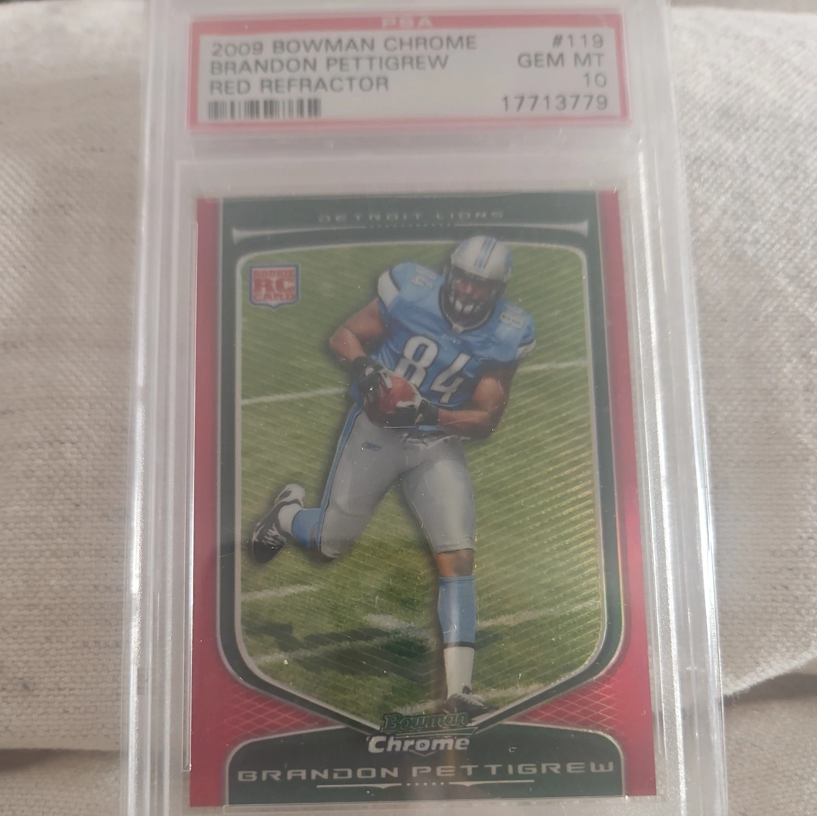 Brandon Pettigrew Bowman Chrome #119 Red Refractor