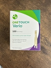 OneTouch Verio Glucose Blood Test Strips - 100 Count - exp 2026