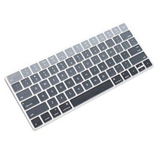Ultra Thin Silicone Keyboard Protector Cover Skin for Apple Magic Ombre Gray
