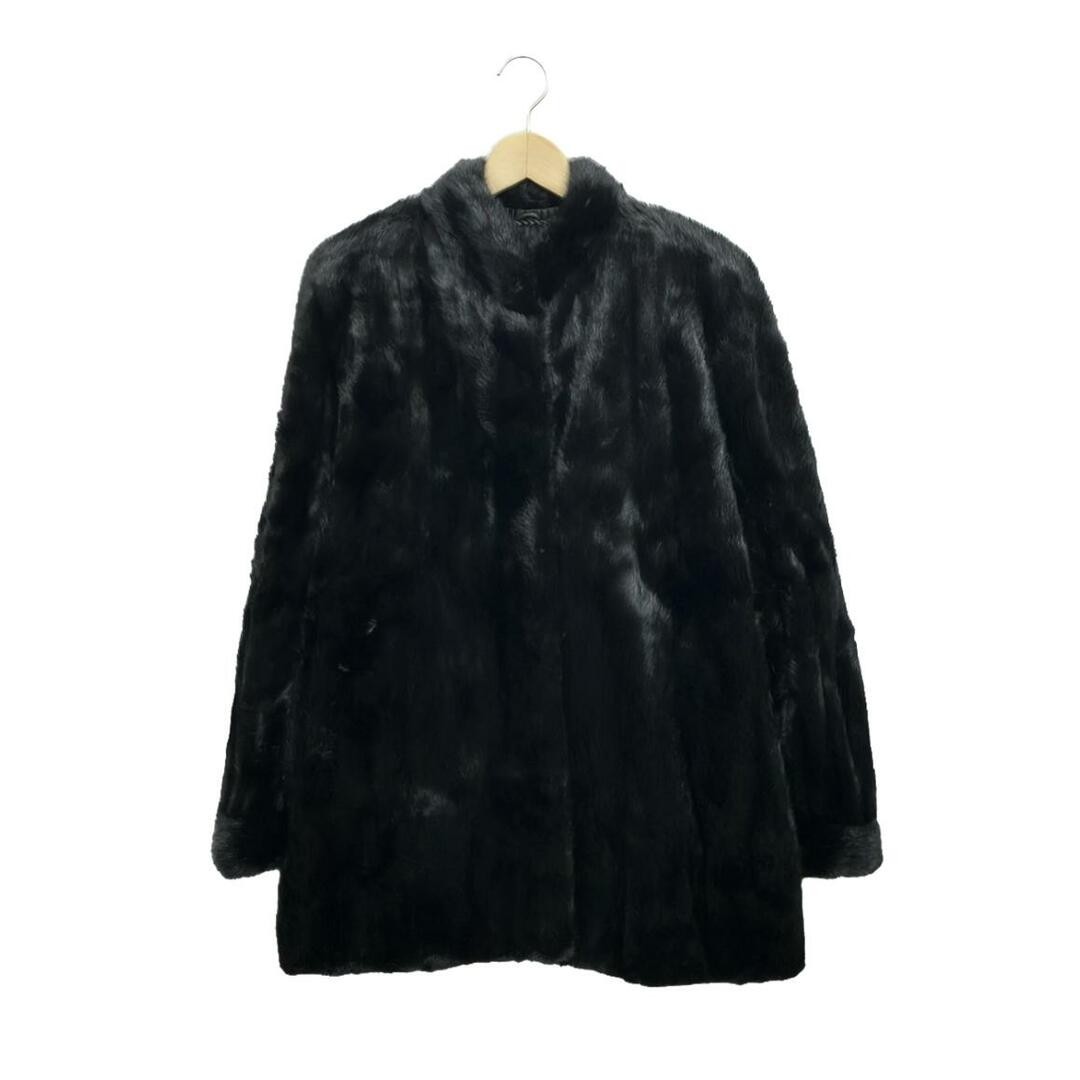 Saikatsu Fur Coat Ladies 15 Damage Details with Neck Fading 6dc