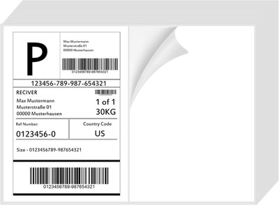 Etiquetas de envio 200 piezas 100 hojas carta para laser e inyeccion 8.5'' x 5.5''