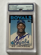 Bo Jackson 1986 Topps Traded RC #50T PSA AUTOGRAPH SERIES GEM MINT 10 +FREE SHIP