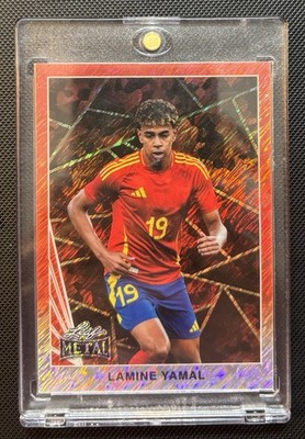 2024 Leaf Metal Promo Shimmer Orange Lamine Yamal /299 La Liga Barcelona