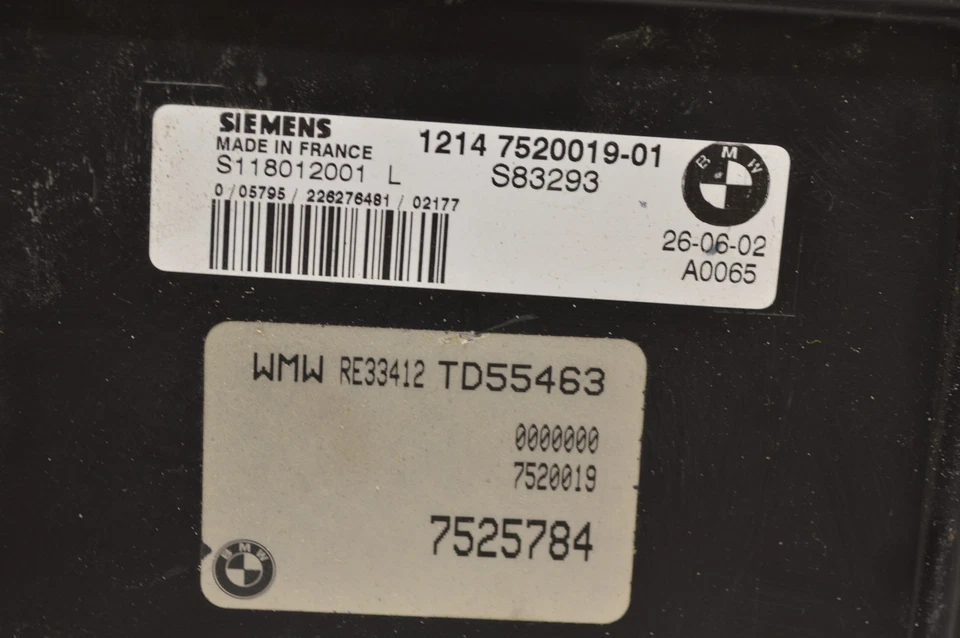 Unidad de módulo de control del motor Mini Cooper 2002-2004 1,6 L 12147520019-01 Ecm G71 034 Foto 3 de 4