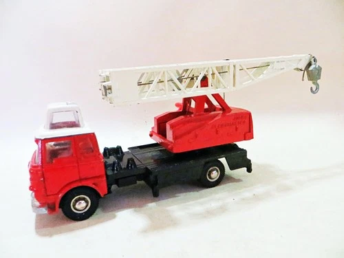 DINKY 970 'JONES FLEETMASTER CRANE'. RED/WITE. VINTAGE. COMPLETE. ORIGINAL. GOOD