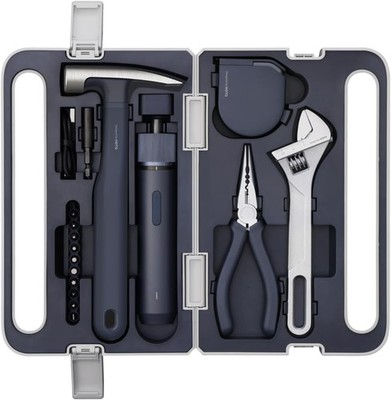 18PCS Tool Kit, Electric Screwdriver w/LED, 3 Torque, 10 Bits,for DIY Projects