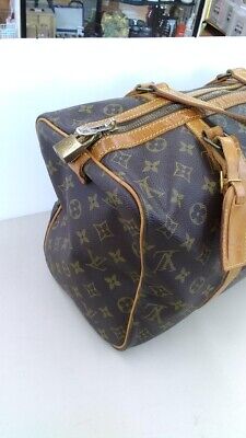 Auth LOUIS VUITTON Monogram Boston Bag Saxophone Pool 35 Auth LOUIS VUITTON Monogram Boston Bag Saxophone Pool 35