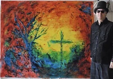 Mark W. Little, Original, Authentic, 72” X 60” Acrylic, Abstract, POP Art, Giant