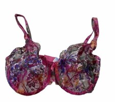 Vintage 34C Warners 1254 Lace Floral Pink Bra