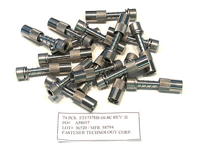 (1 PIECE) FT1737HS-10-8-C, FASTENER TECHNOLOGY CORP Panel Screw Assembly