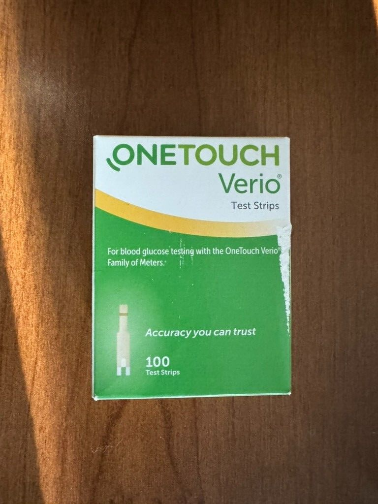 Brand New One Touch Verio Test Strips 100 Count Expiration 11/24