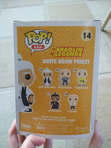 White Brow Priest Shaolin Legends Rare Funko Pop Vinyl Asia - Picture 5 of 8
