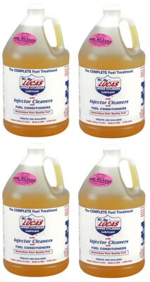 (4) ea Lucas LUC10013 1 Gallon Diesel Gas Fuel Treatment Additive Conditioner