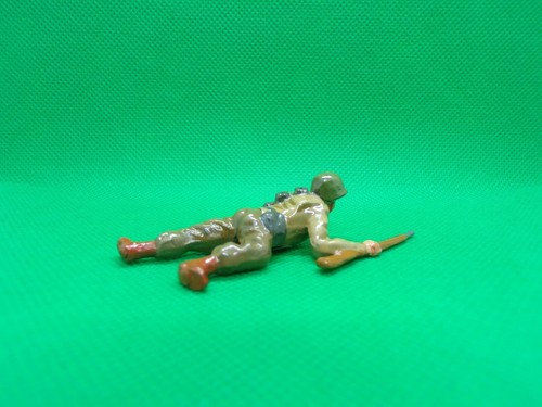 TIMPO AMERICAN US USA GI WW2 WWII METAL SOLDIER 1-32 54MM INFANTRY CRAWLING 2 - Picture 7 of 10