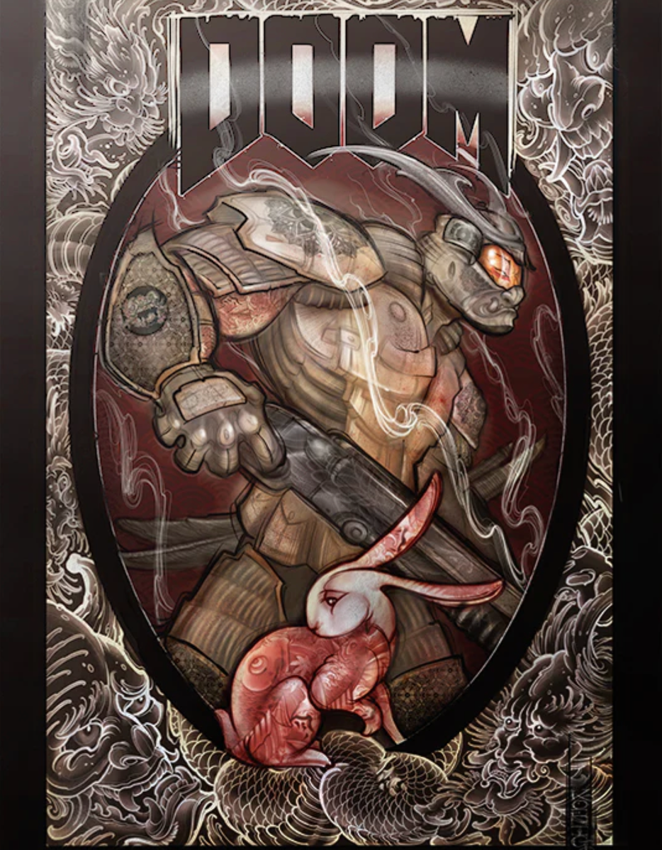 DOOM ETERNAL SAMURAI SLAYER LITHOGRAPH (LIMITED TO 400