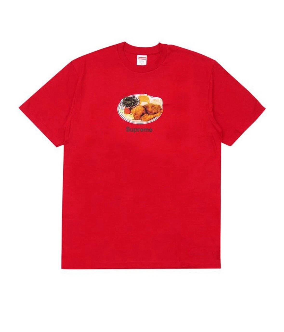 Tee shirt rouge Supreme Chicken Dinner SS18   Taille Medium T shirt poulet frit KFC