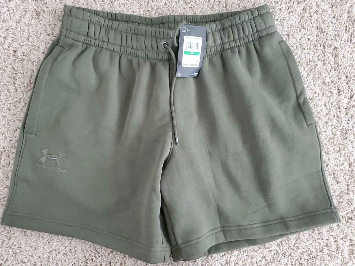 Mens Under Armour playback essential fleece shorts large