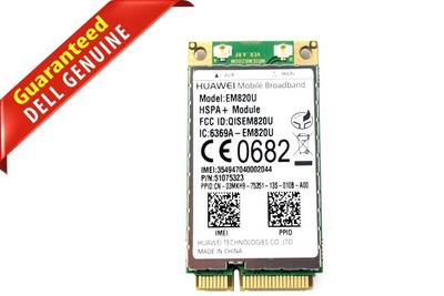 Huawei EM820U Dell OEM GPS 3G GSM WWan WLan HSPA 21MB PCI-e Module F8V4D