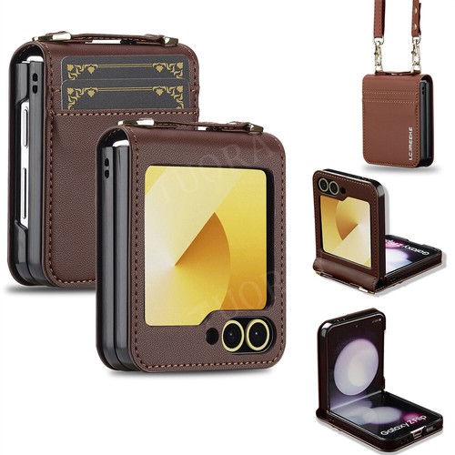 For Samsung Z FLIP 6 FLIP 5 4 3 Leather Wallet Filp Phone Case Stand Cover - Bild 5 von 84