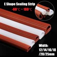Silicone Rubber E Profile Oven Cooker Door Seals Gaskets Seal Tape Strip Replace