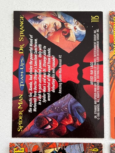 Bulk Lot 4 x 1995 Fleer Ultra Spider-Man Set Cards - Blood Rose Mysterio Wolf - Picture 5 of 12