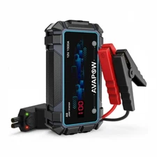 🔥New!  AVAPOW A9 Car Jump Starter 1500A Power Pack w flashlight & USB ports 🔥