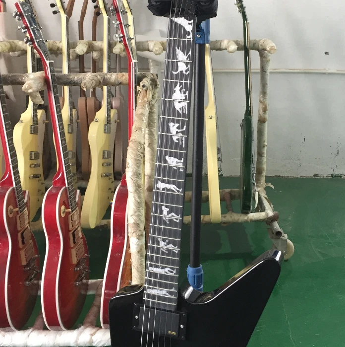 James Hetfield Explore Electric Guitar Black Man-wolf Black Hardware H-H Pickups - Image 4 of 4