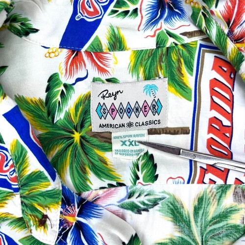 Florida Gators Shirt XXL Reyn Spooner Button Up Hawaiian Camp Rayon Vintage - Picture 5 of 6
