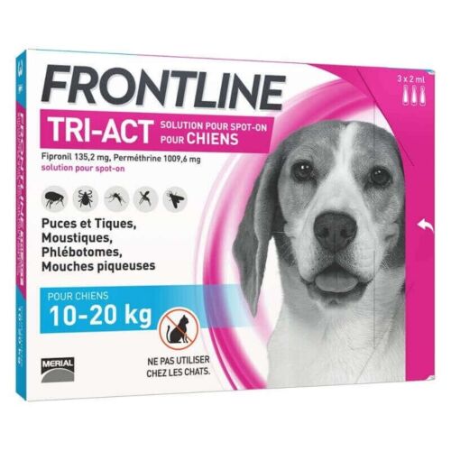 Frontline Tri-Act Antipulci per Cani confezione da 3 fialette d tutte taglie - Foto 4 di 6