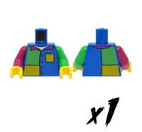 1X Lego 973Pb4787C01 • Figurteil OberköRper Torso • Blau • Blue