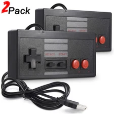 NES Controller USB Wired Gamepad Joystick for PC MAC Raspberry Pi 3 Games Black