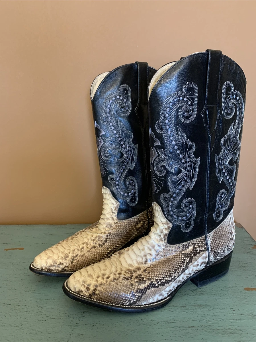 Nike Lab G Series Cowboy Boots, Sz 6b, Snakeskin