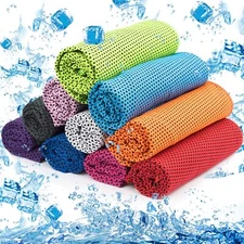 Cooling Towel Ice Towel Neck Wrap For Sports Running Jogging Gym Instant Cool