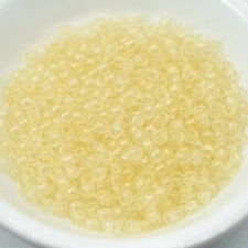 8/0 TOHO Seed Beads Light Sueded Gold Lame' 25 grams - No. Y631